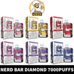 Nerd Bar Diamond 7000 puffs 2% nicotine 20MG Rechargeable Disposable Vape in Dubai, UAE - Image 2
