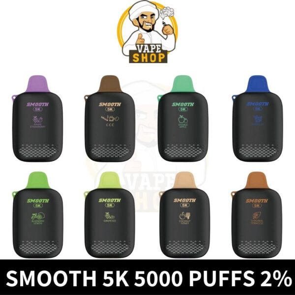 Smooth 5k 5000 Puffs 2% Nicotine Disposable Vape in Dubai - Image 2