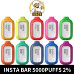 Insta Bar Disposable 5000 Puffs 2% Nicotine Rechargeable Vape In Dubai - Image 2