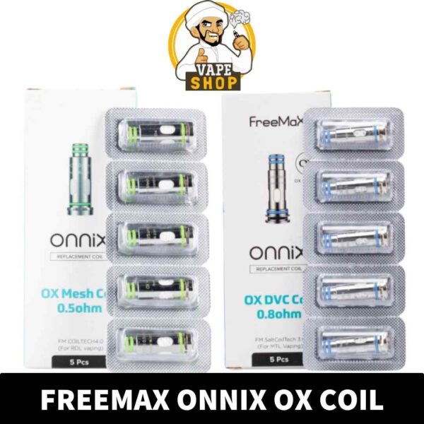 FREEMAX Onnix OX DVC Coil Pack - 5 Pieces Dual Vertical Coil Mesh Coils in Dubai, UAE - Image 2