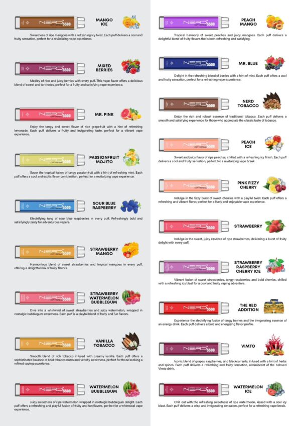 NERD Crystal Disposable vape 5500 Puffs in Dubai, UAE - Image 24