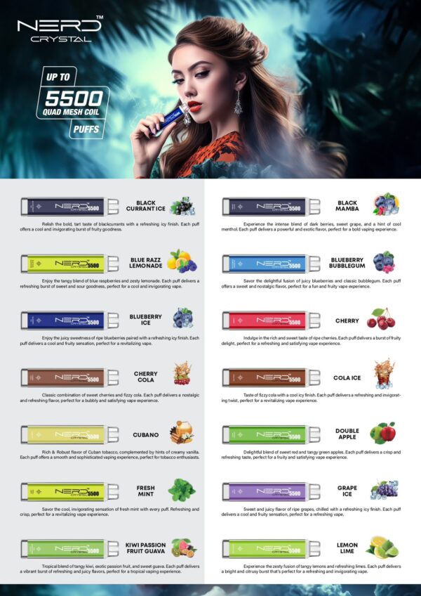 NERD Crystal Disposable vape 5500 Puffs in Dubai, UAE - Image 23