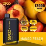 BECO Soft Max 12000 Puffs Disposable Vape Price in Dubai Mango Peach