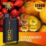 BECO Soft Max 12000 Puffs Disposable Vape Price in Dubai Strawberry Mango
