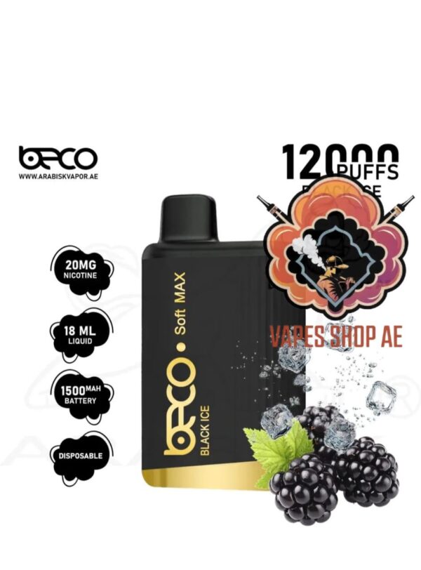 beco soft max 12000 puffs 20mg nicotine black ice