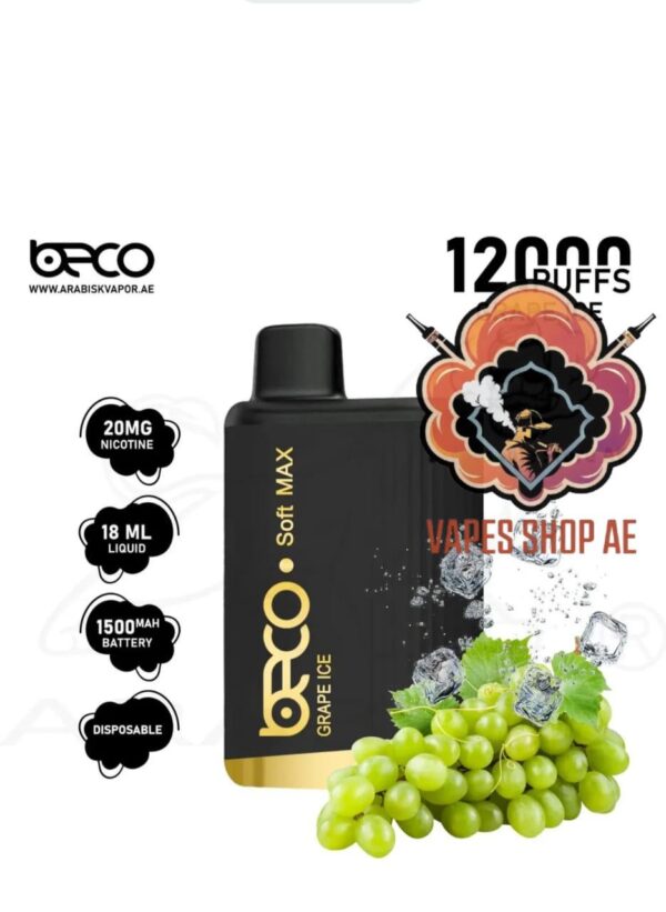 Beco Soft Max 12000 Puffs 20MG Nicotine Grape Ice