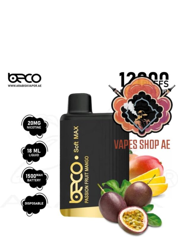 Beco Soft Max 12000 Puffs 20MG Nicotine Passion Fruit Mango