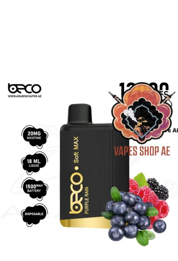 Beco Soft Max 12000 Puffs 20MG Nicotine Purple Rain