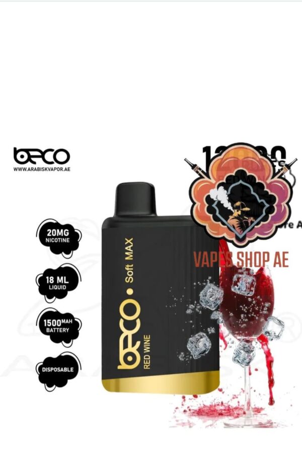 Beco Soft Max 12000 Puffs 20MG Nicotine Red Wine