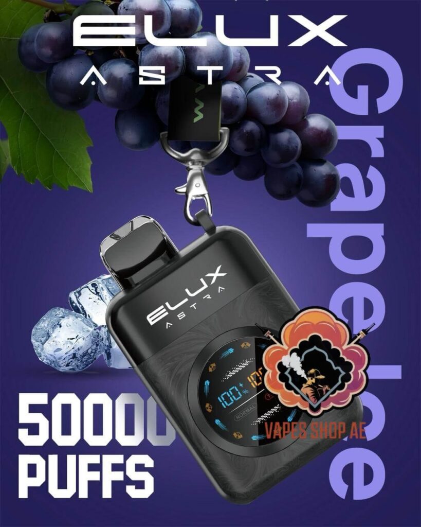Elux Astra 50000 Puffs Disposable Vape Grape Ice