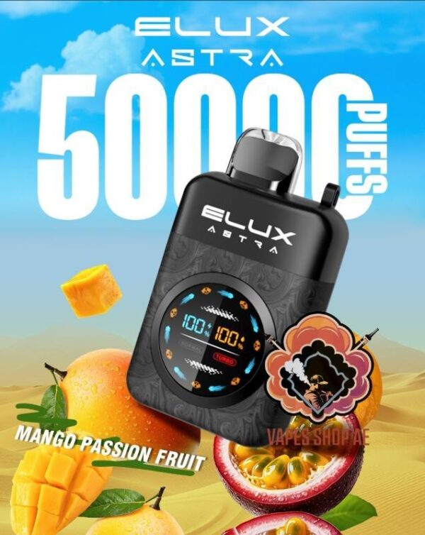 Elux Astra 50000 Puffs Disposable Vape Mango Passion Fruit