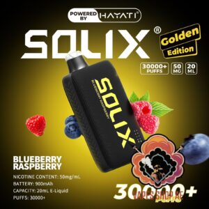 Hayati Solix 30000 Puffs 50MG Nicotine Disposable Vape Blueberry Raspberry
