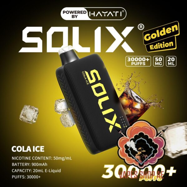 Hayati Solix 30000 Puffs 50MG Nicotine Disposable Vape Cola Ice