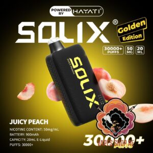 Hayati Solix 30000 Puffs 50MG Nicotine Disposable Vape Juicy Peach