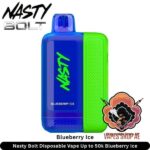 Nasty Bolt Disposable Vape Up to 50k Blueberry Ice