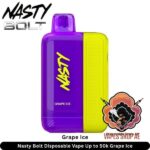 Nasty Bolt Disposable Vape Up to 50k Grape Ice
