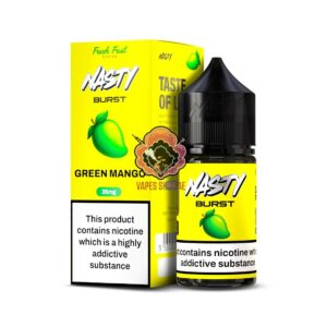 Nasty Burst Salt E liquid Green Mango