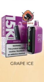 Podsalt 15000 Puffs 2 Nicotine Disposable Grape Ice