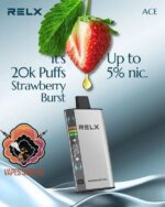 RELX Ace 20000 Puffs Disposable Vape Strawberry Burst