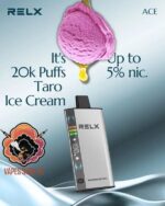 RELX Ace 20000 Puffs Disposable Vape Taro Ice Cream