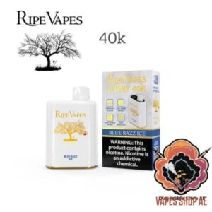 Ripe Vapes IVORY 20MG and 50MG 40000 Puffs Disposable Vape Blue Razz Ice