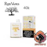 Ripe Vapes IVORY 20MG and 50MG 40000 Puffs Disposable Vape Double Peach Ice
