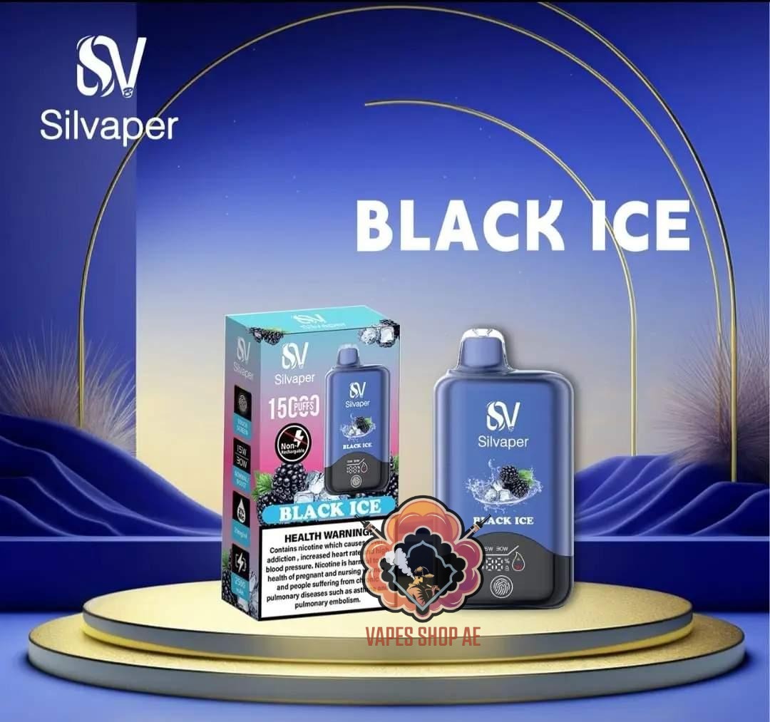 Silvaper 15000 Puffs Disposable Vape Black Ice Silvaper 15000 Puffs Disposable Vape Black Ice