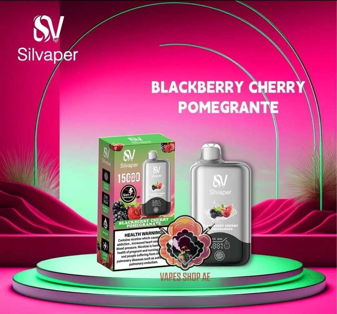 Silvaper 15000 Puffs Disposable Vape Blackberry Cherry Pomegranate Silvaper 15000 Puffs Disposable Vape Blackberry Cherry Pomegranate