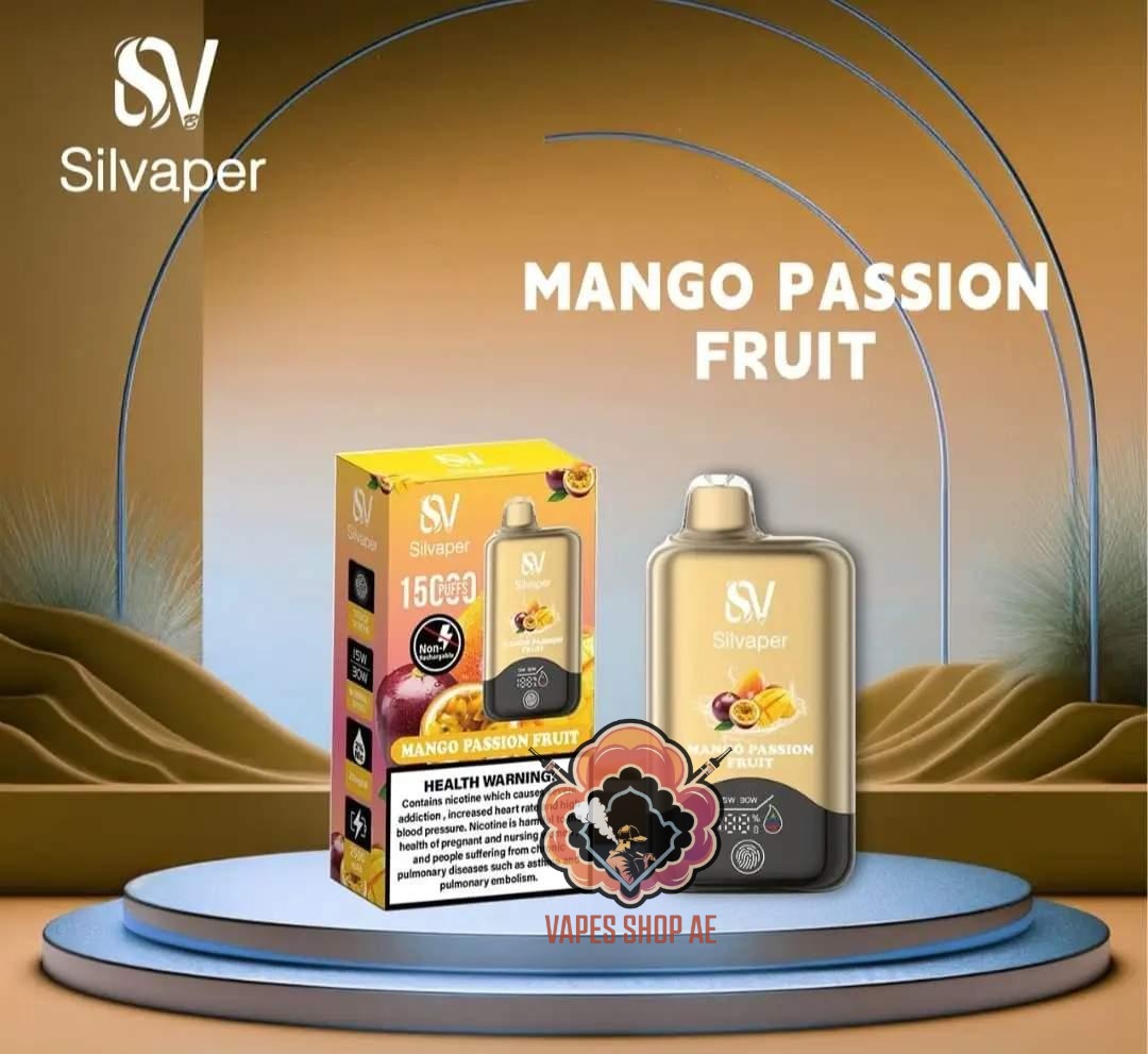 Silvaper 15000 Puffs Disposable Vape Mango Passion Fruit Silvaper 15000 Puffs Disposable Vape Mango Passion Fruit