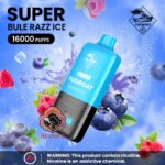 TUGBOAT Super 16000 Puffs 50MG Disposable Vape Price in Dubai Blue Razz Ice