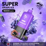 TUGBOAT Super 16000 Puffs 50MG Disposable Vape Price in Dubai Grape Ice