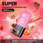 TUGBOAT Super 16000 Puffs 50MG Disposable Vape Price in Dubai Strawberry Condensed Milk