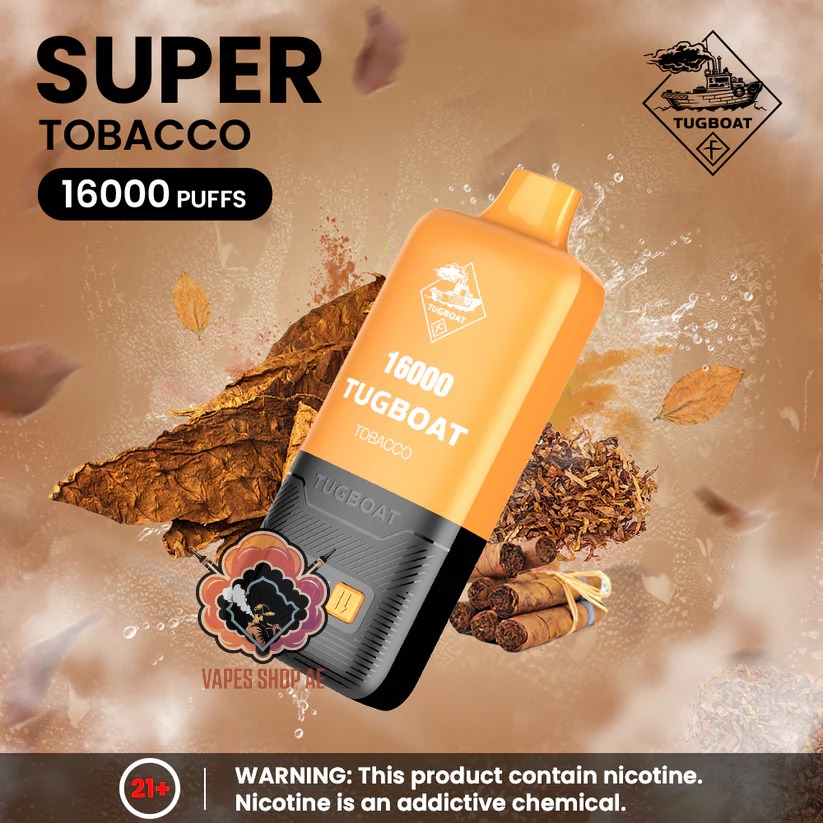 TUGBOAT Super 16000 Puffs 50MG Disposable Vape Price in Dubai Tobacco TUGBOAT Super 16000 Puffs 50MG Disposable Vape Price in Dubai Tobacco