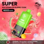 TUGBOAT Super 16000 Puffs 50MG Disposable Vape Price in Dubai Watermelon Bubblegum