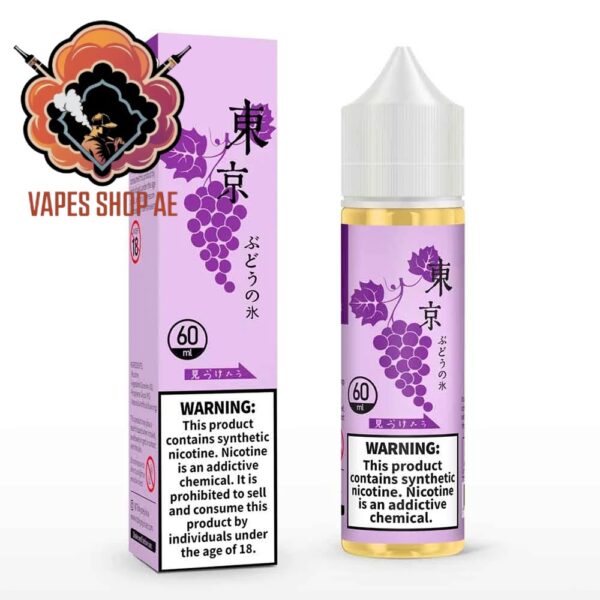 Tokyo E liquid 60ml 0mg Nicotine Grape Ice