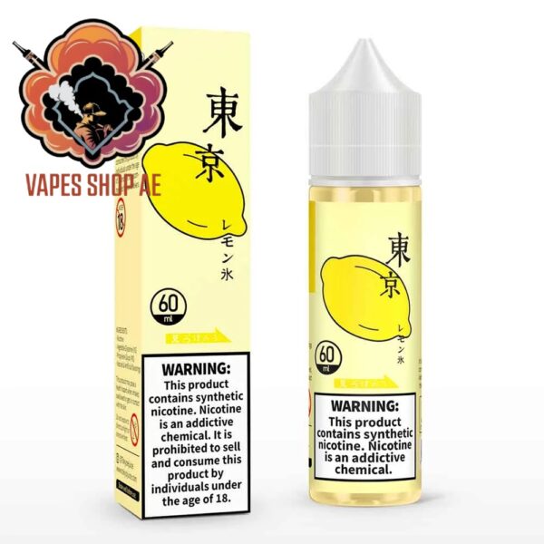 Tokyo E liquid 60ml 0mg Nicotine Iced Lemon Strawberry