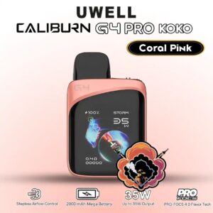 Uwell Caliburn G4 Pro KOKO Pod Kit Coral Pink