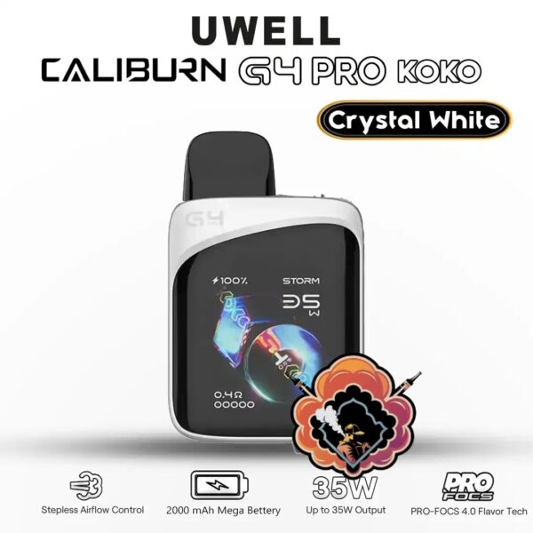 Uwell Caliburn G4 Pro KOKO Pod Kit Crystal White