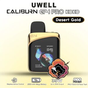 Uwell Caliburn G4 Pro KOKO Pod Kit Desert Gold