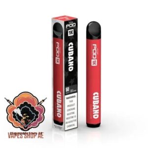 Vgod Pod 1k 1500 Puffs 50MG Nicotine Disposable Vape Cubano
