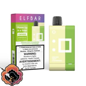 elf bar ew9000 prefilled elfbar dragon fruit strawnana