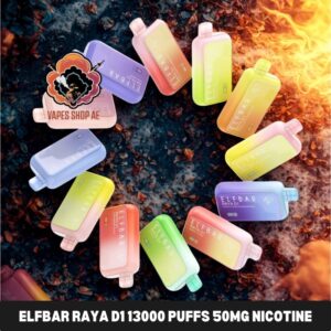elfbar raya d1 13000 puffs 50mg nicotine in dubai