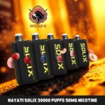 hayati solix 30000 puffs 50mg nicotine disposable vape