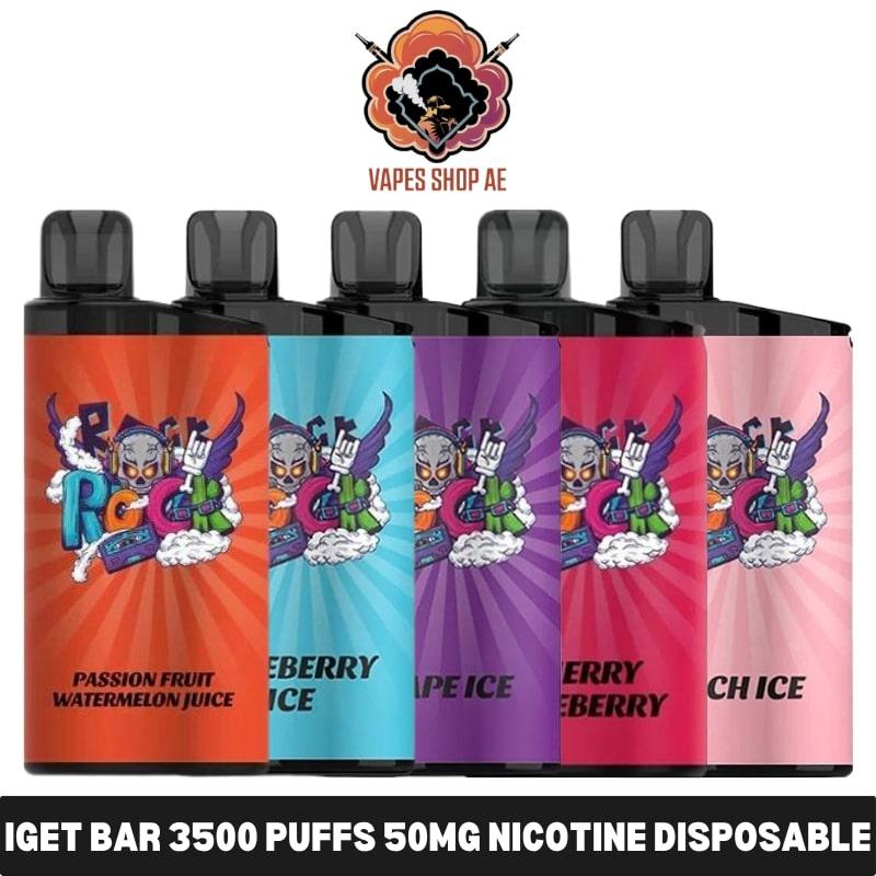 iget bar 3500 puffs 50mg nicotine disposable vape