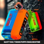 nasty bolt 50000 puffs 50mg nicotine disposable vape