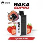 waka sopro 10000 puffs disposable vape lychee burst
