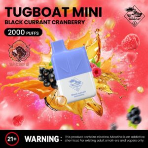 Tugboat Mini 2000 Puffs 2 Nicotine Disposable Vape in UAE Black Currant Cranberry