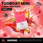 Tugboat Mini 2000 Puffs 2 Nicotine Disposable Vape in UAE Cherry Raspberry