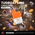Tugboat Mini 2000 Puffs 2 Nicotine Disposable Vape in UAE Cuban Cigar