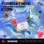 Tugboat Mini 2000 Puffs 2 Nicotine Disposable Vape in UAE Pomegranate Blueberry